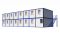 Модульное здание для проживания сотрудников с тамбуром в 2 этажа Модель: ВМ-М05
